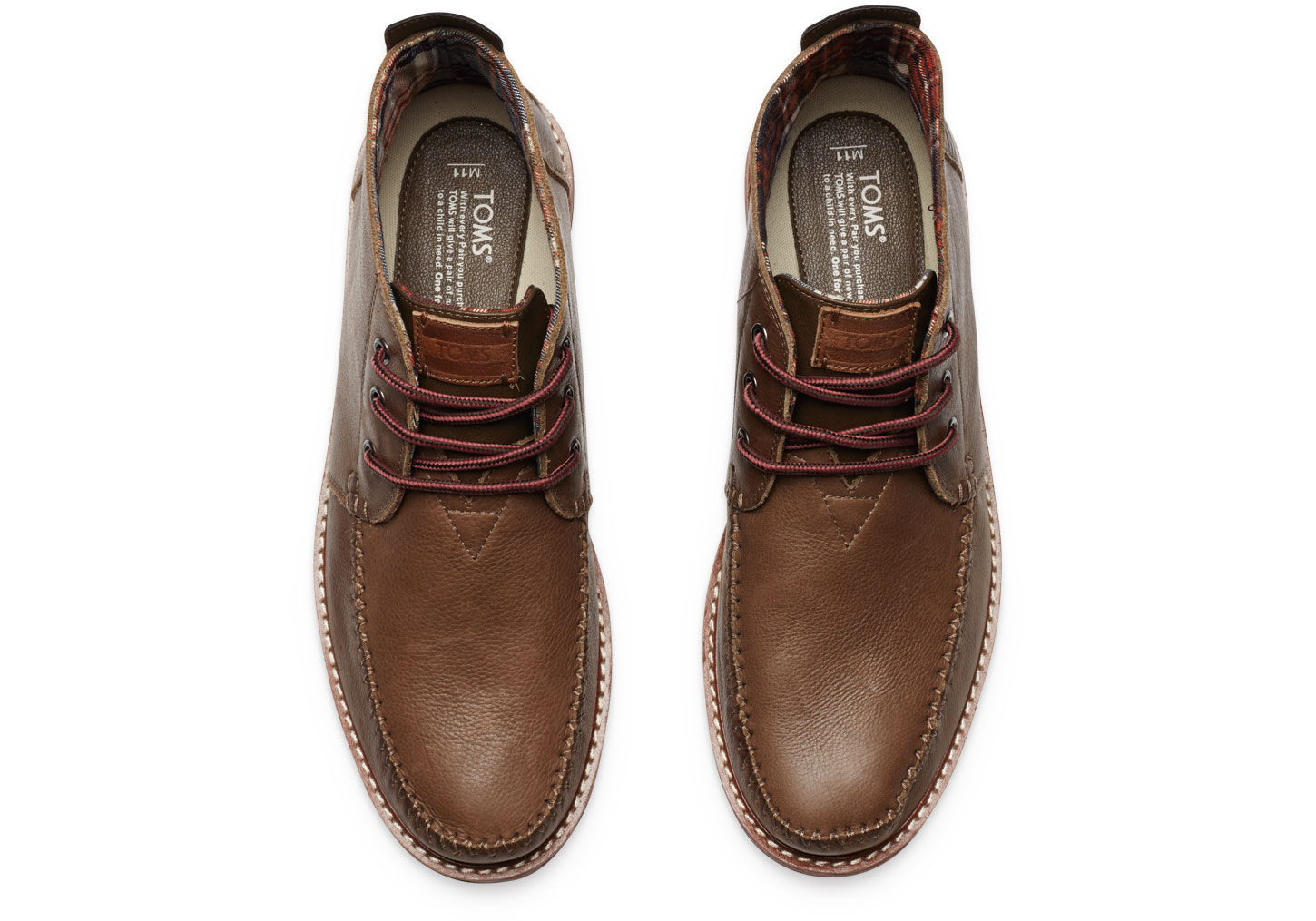 Toms Chocolate Leather Men'S Chukka Boots in Brown for Men | Lyst