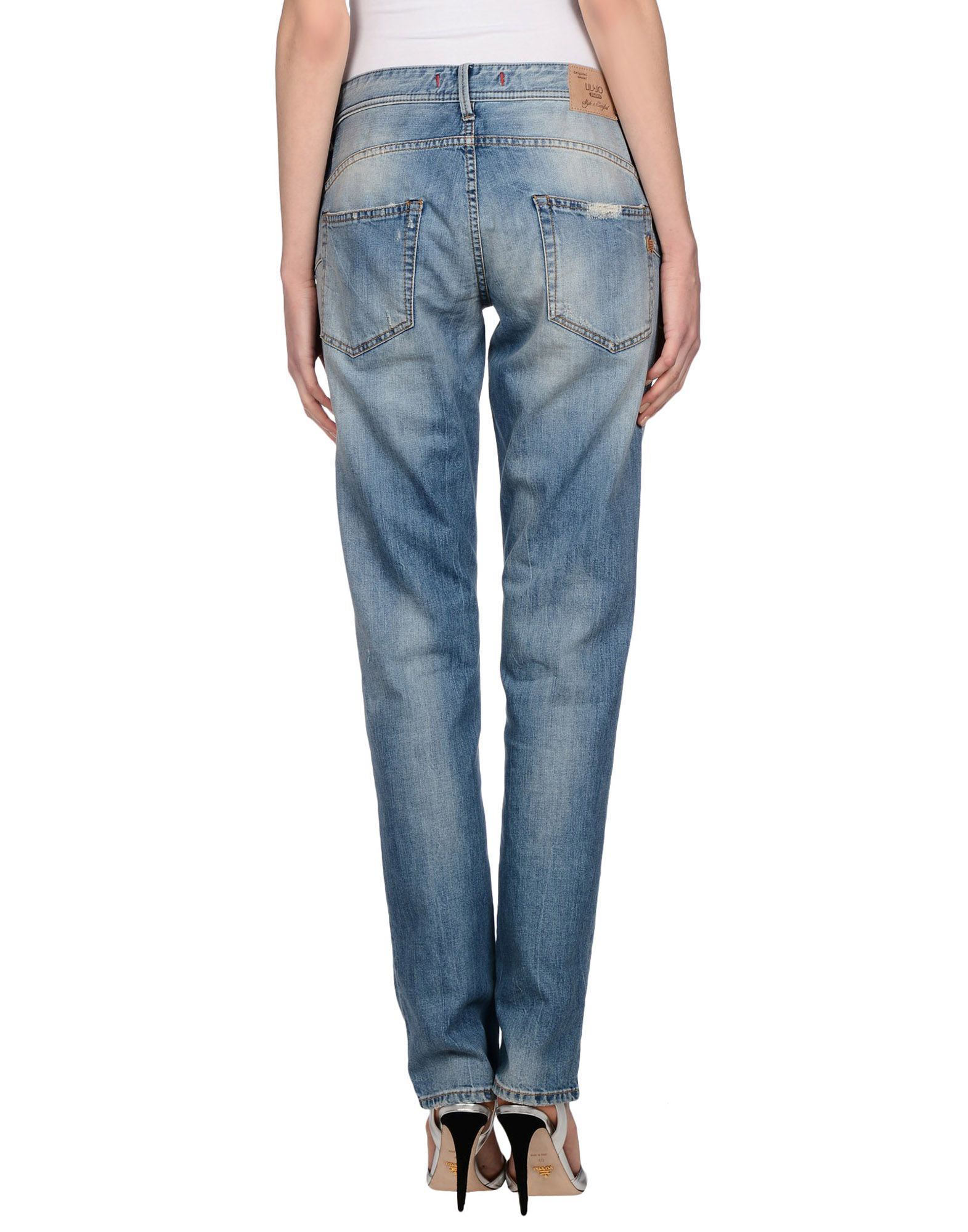 Liu jo Denim Trousers in Blue | Lyst