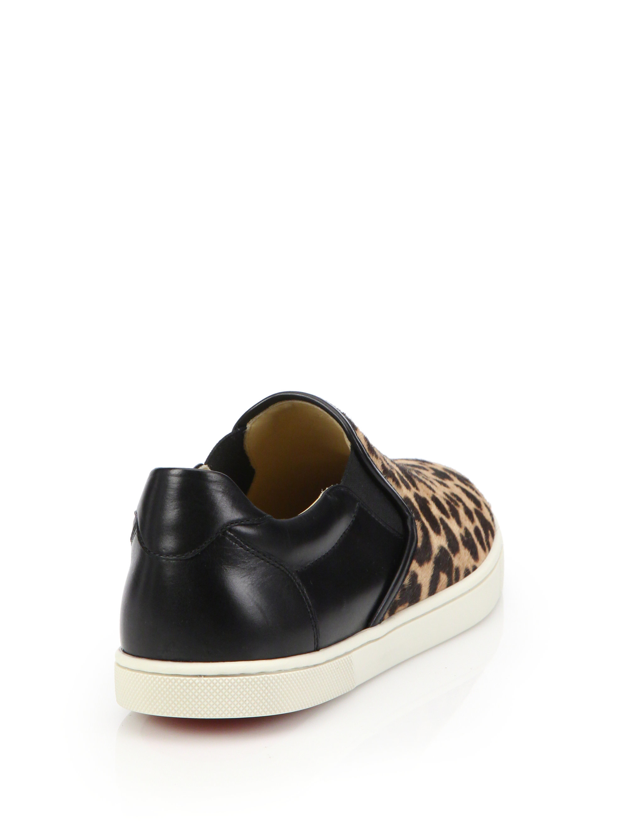 Christian louboutin Master Key Leopard-print Calf Hair \u0026amp; Leather ...