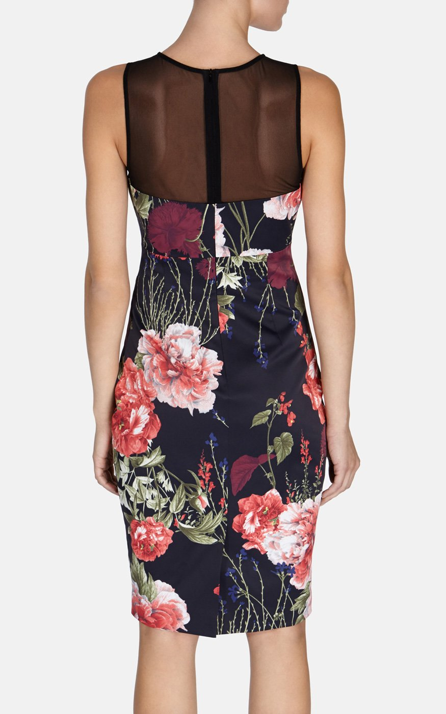 Lyst Karen Millen Rose Print Dress