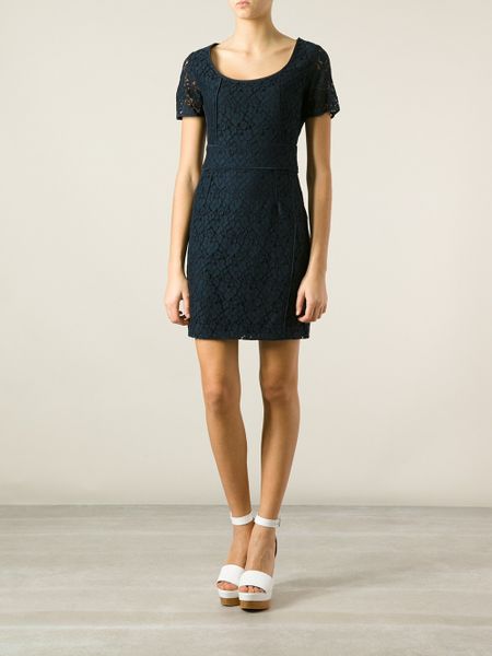 Marc By Marc Jacobs Lace Dress in Blue | Lyst