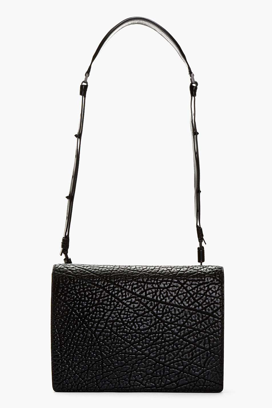 Lyst - Helmut Lang Black Calfskin Argon Shoulder Bag in Black