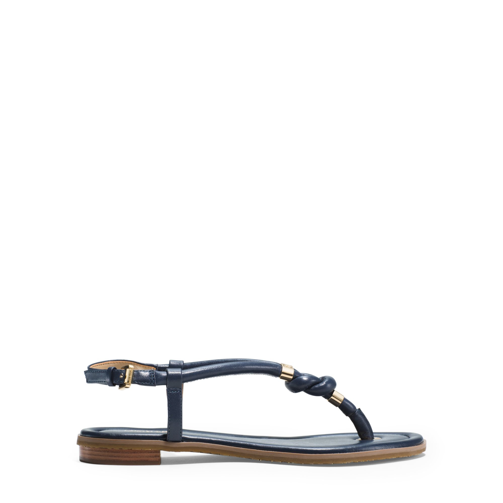 michael kors navy flip flops