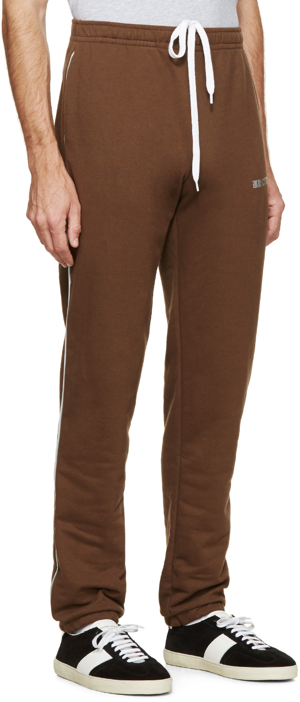 mens brown sweatpants sale