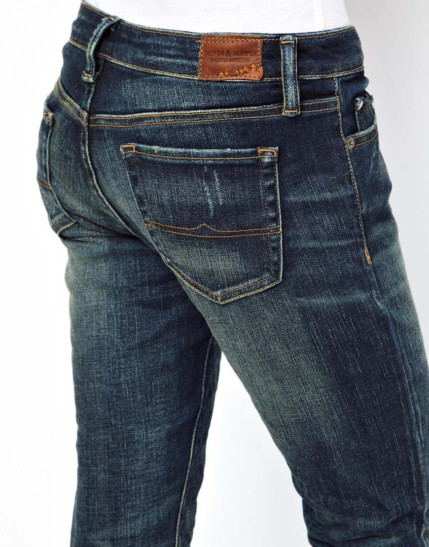Lyst - Ralph Lauren Skinny Jeans in Murphy Dark Wash in Blue
