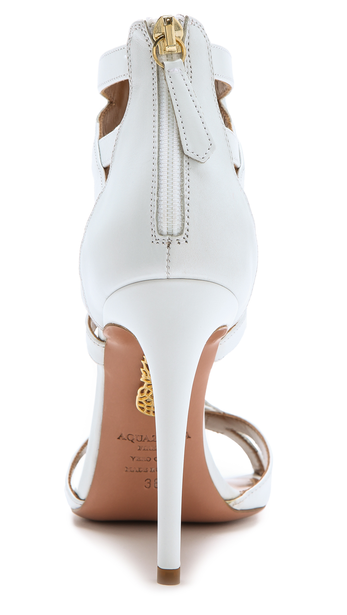 aquazzura lace heels