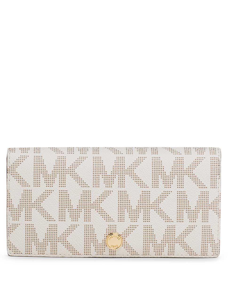 MICHAEL Michael Kors Signature Saffiano Leather Large Slim Wallet in ...