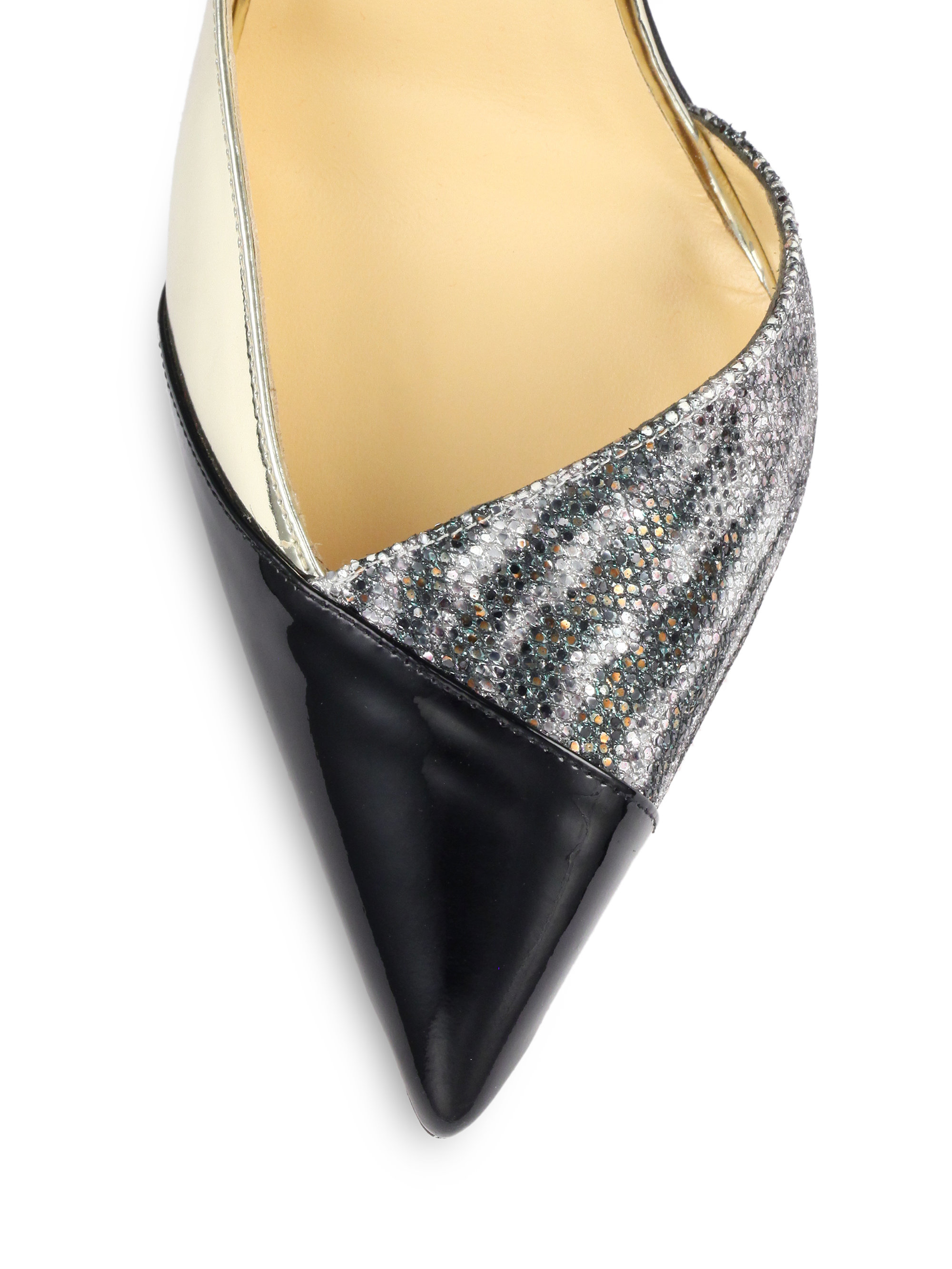 christian louboutin metallic leather d\u0026#39;Orsay pumps | cosmetics ...