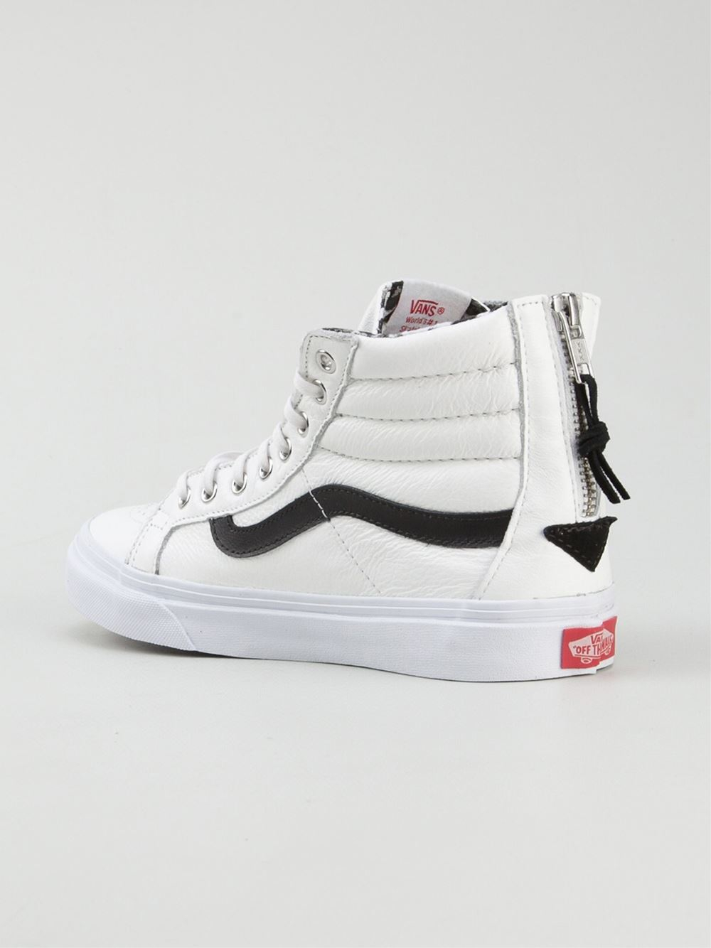 vans - sk8-hi slim zip crackle suede shoes - black vans - sk8-hi slim zip crackle suede shoes - black