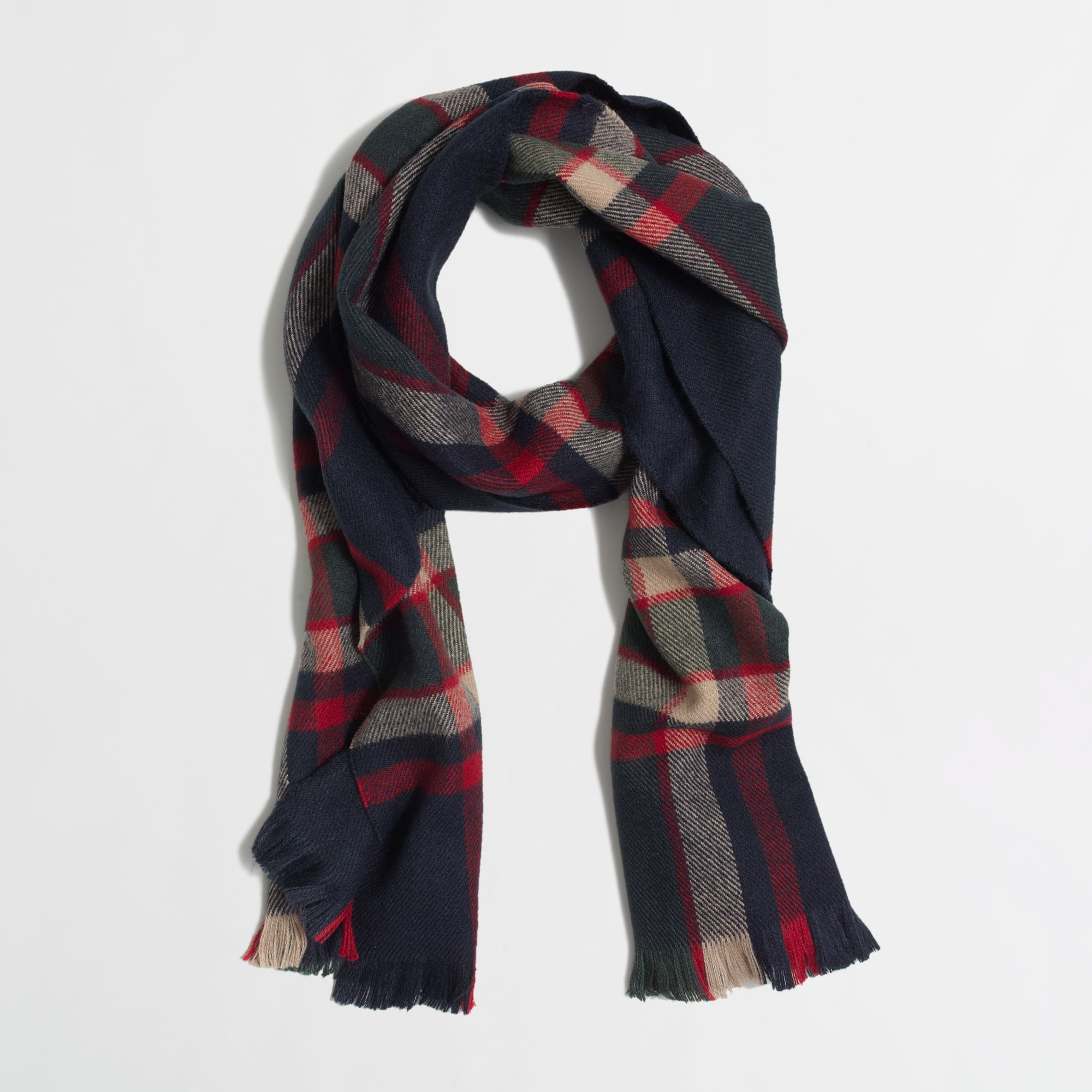 J.crew Factory Plaid Scarf in Blue for Men (patriot plaid) | Lyst