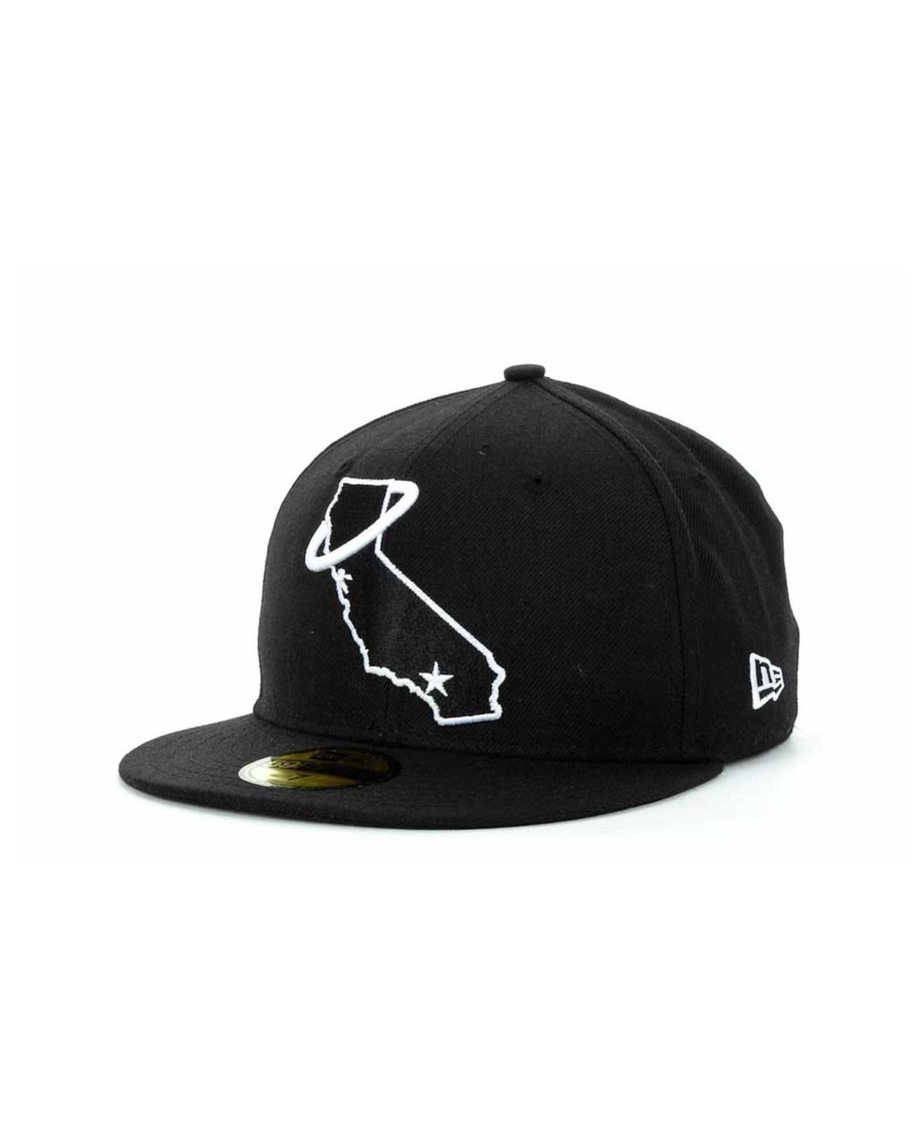 Ktz Los Angeles Angels Of Anaheim Mlb Black And White Fashion 59fifty ...