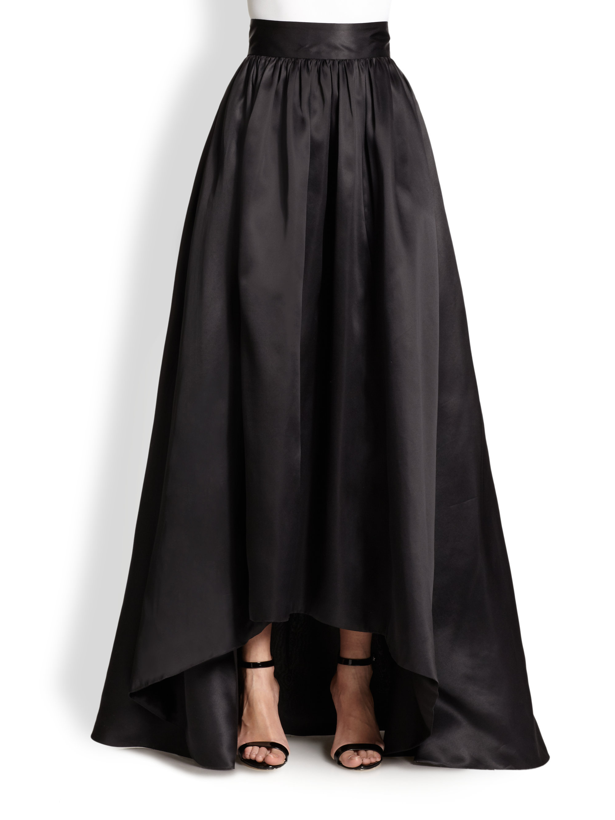 Silk Skirt Black 107