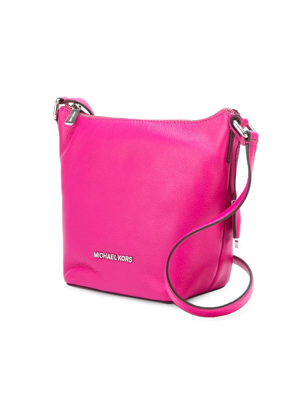 Lyst Michael Michael Kors Small Bedford Leather Messenger Bag in Pink
