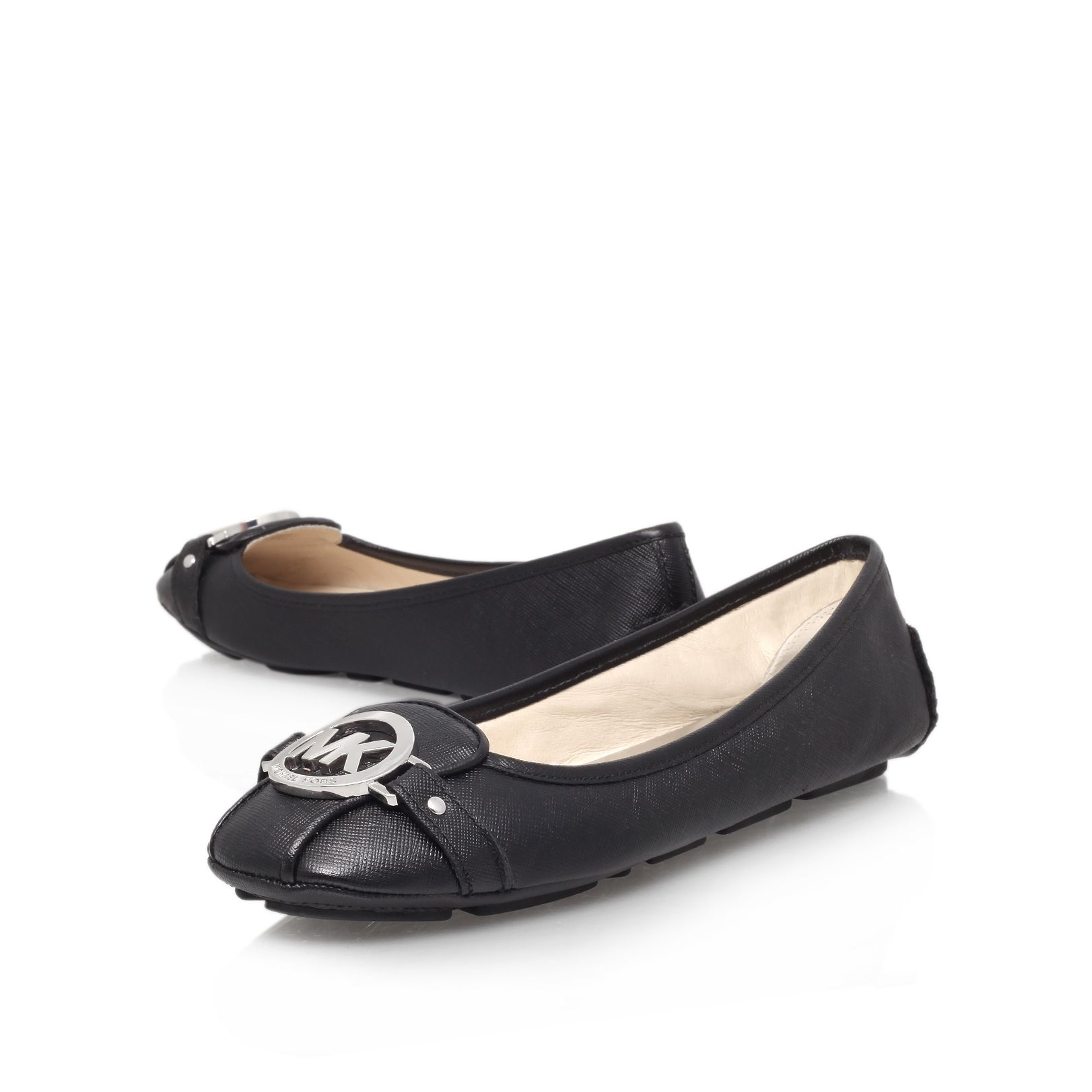 Michael Kors Fulton Moc Flat Court Shoes in Black | Lyst