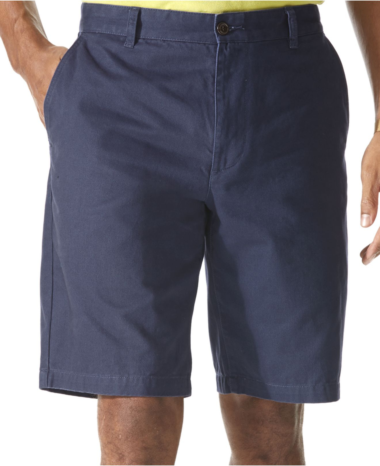 Lyst - Dockers Solid Flat-Front Perfect Shorts in Blue for Men