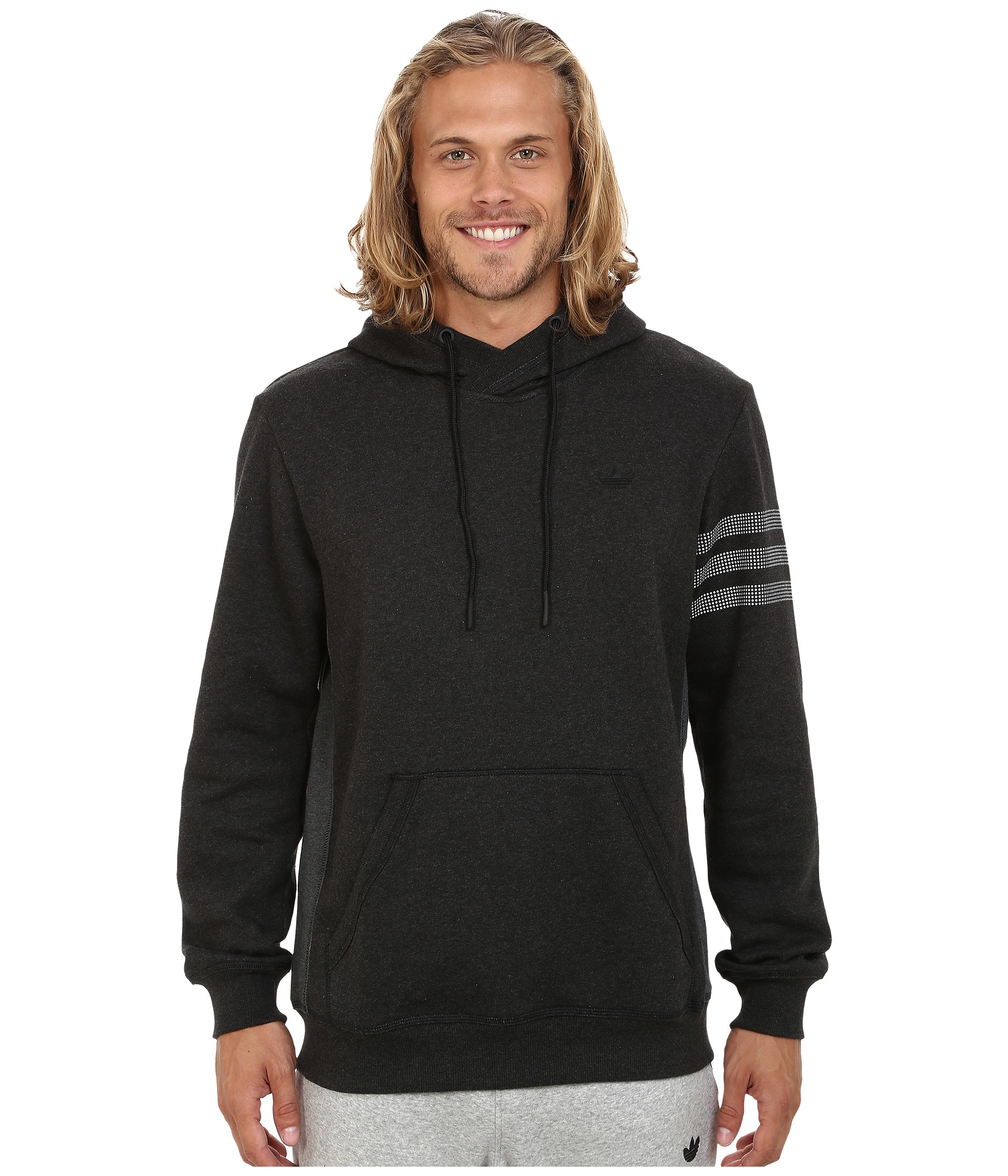 Lyst - Adidas Originals Sport Luxe Fleece Hoodie in Black for Men