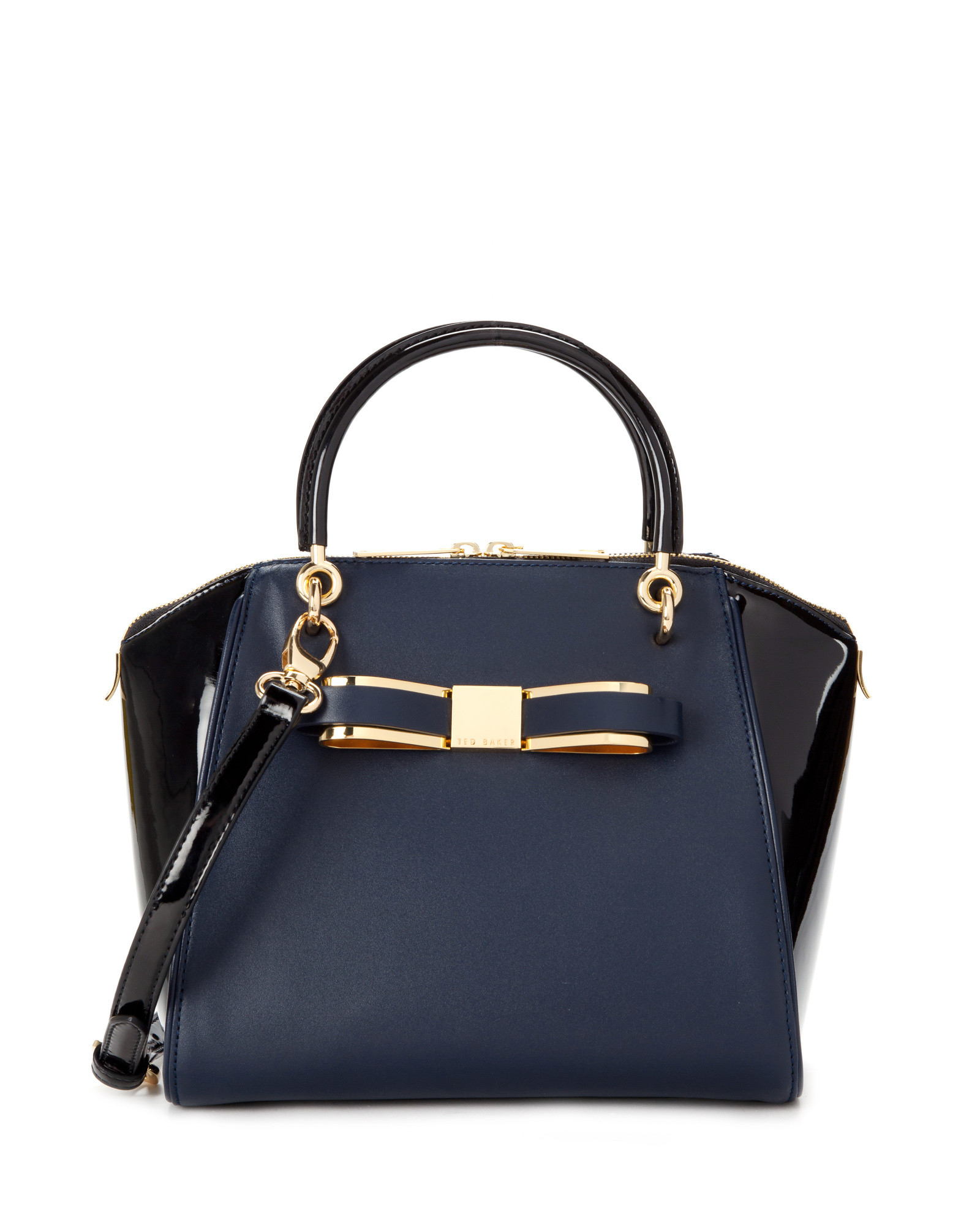 Ted Baker Leather Tote Bag in Blue (Navy) | Lyst