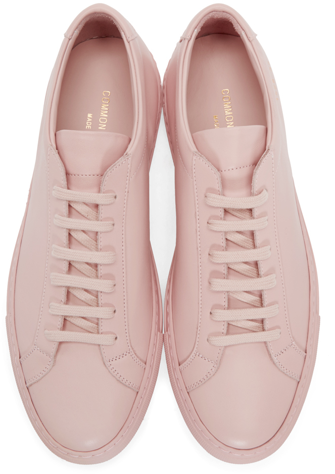 Lyst Common Projects Pink Original Achilles Sneakers in