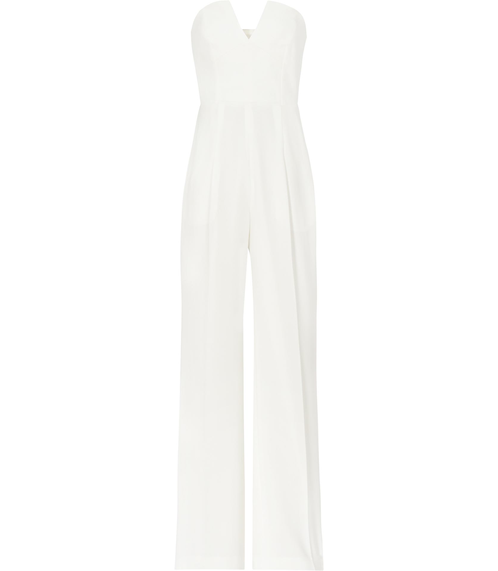 Lyst - Reiss Kris Bustier Jumpsuit in White