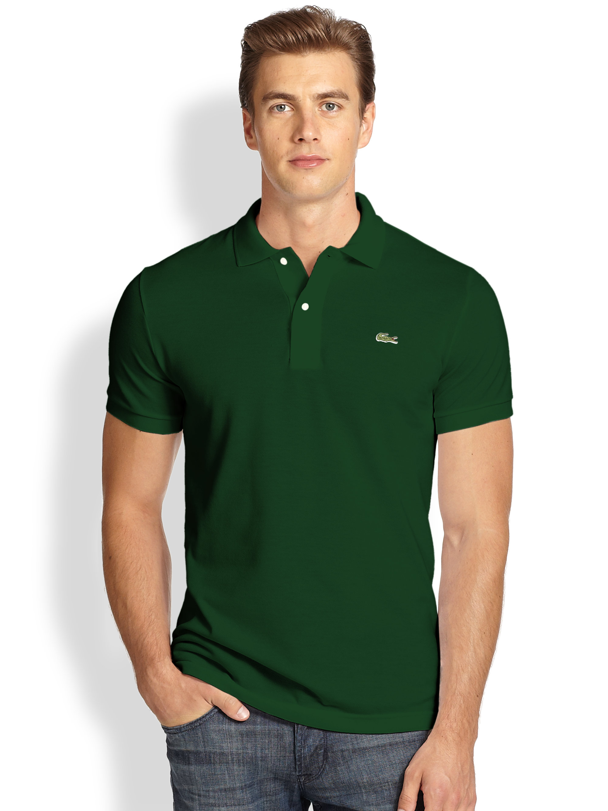 lacoste slim fit polo