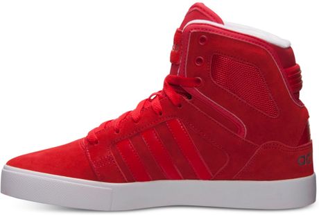 Adidas Mens Bbneo Hitop Casual Sneakers From Finish Line in Red for Men ...