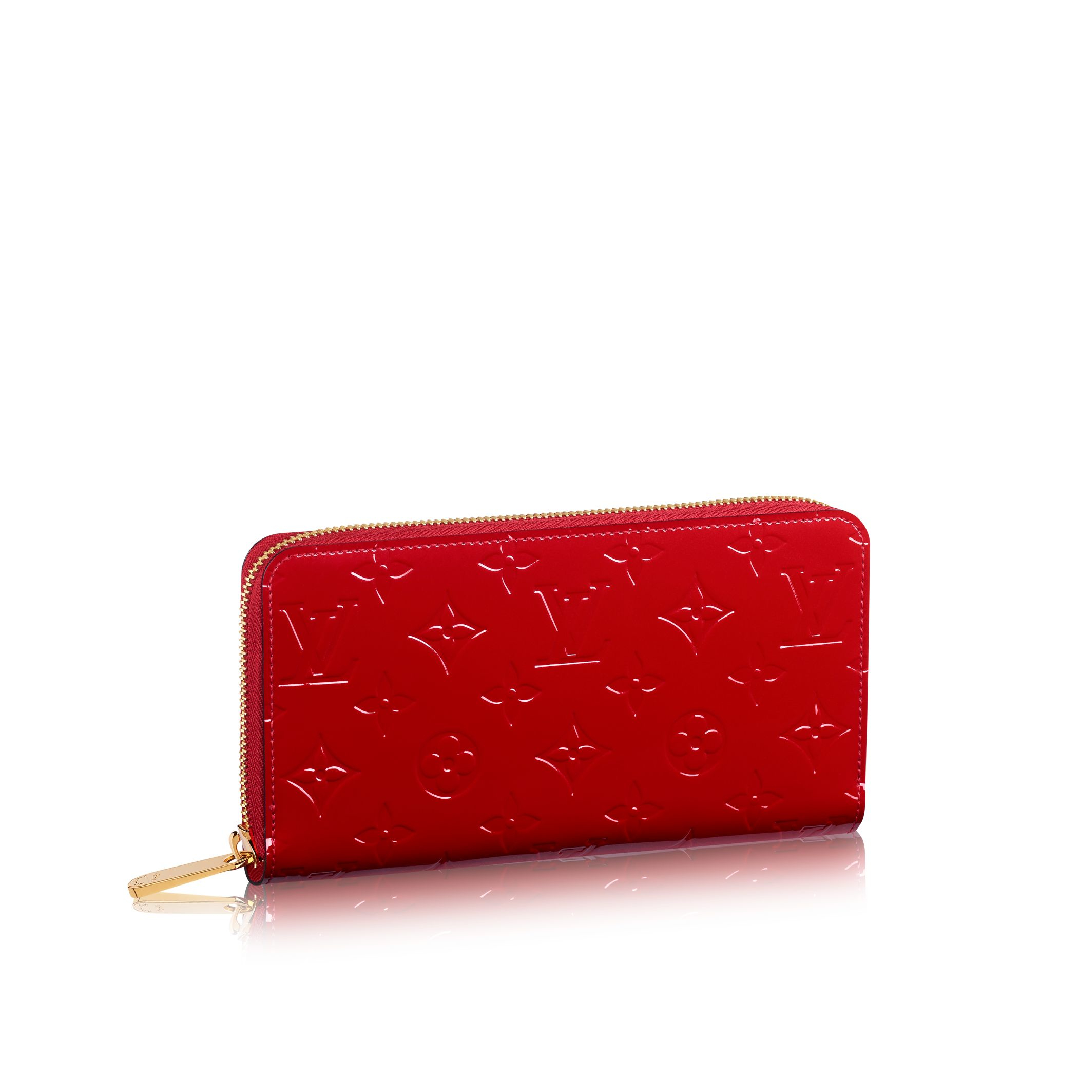 Louis vuitton Zippy Wallet in Red | Lyst