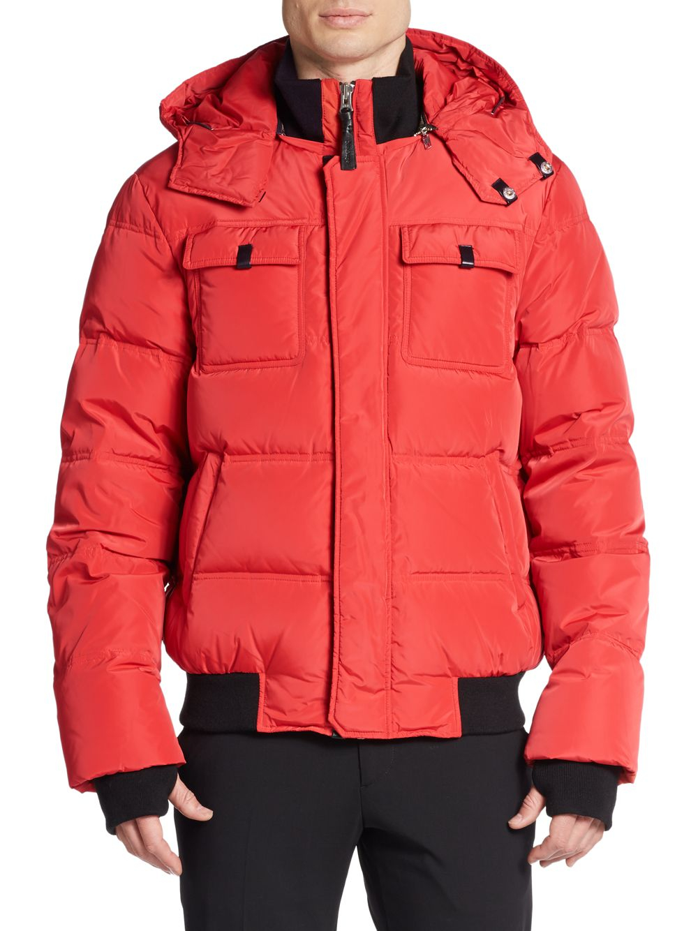 Mackage Down-Filled Hooded Puffer Jacket in Pink for Men (coral) | Lyst