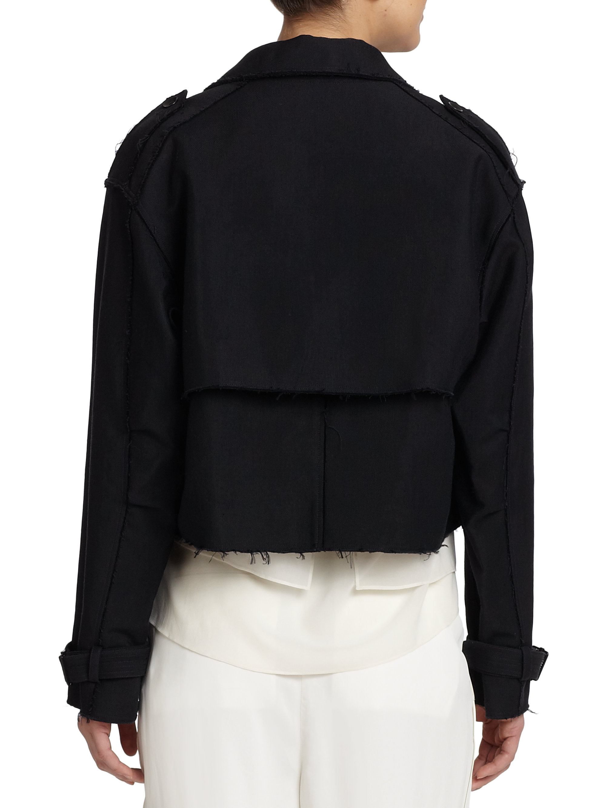 lyst rag bone marshall cropped jacket in black lyst rag bone marshall cropped jacket in black