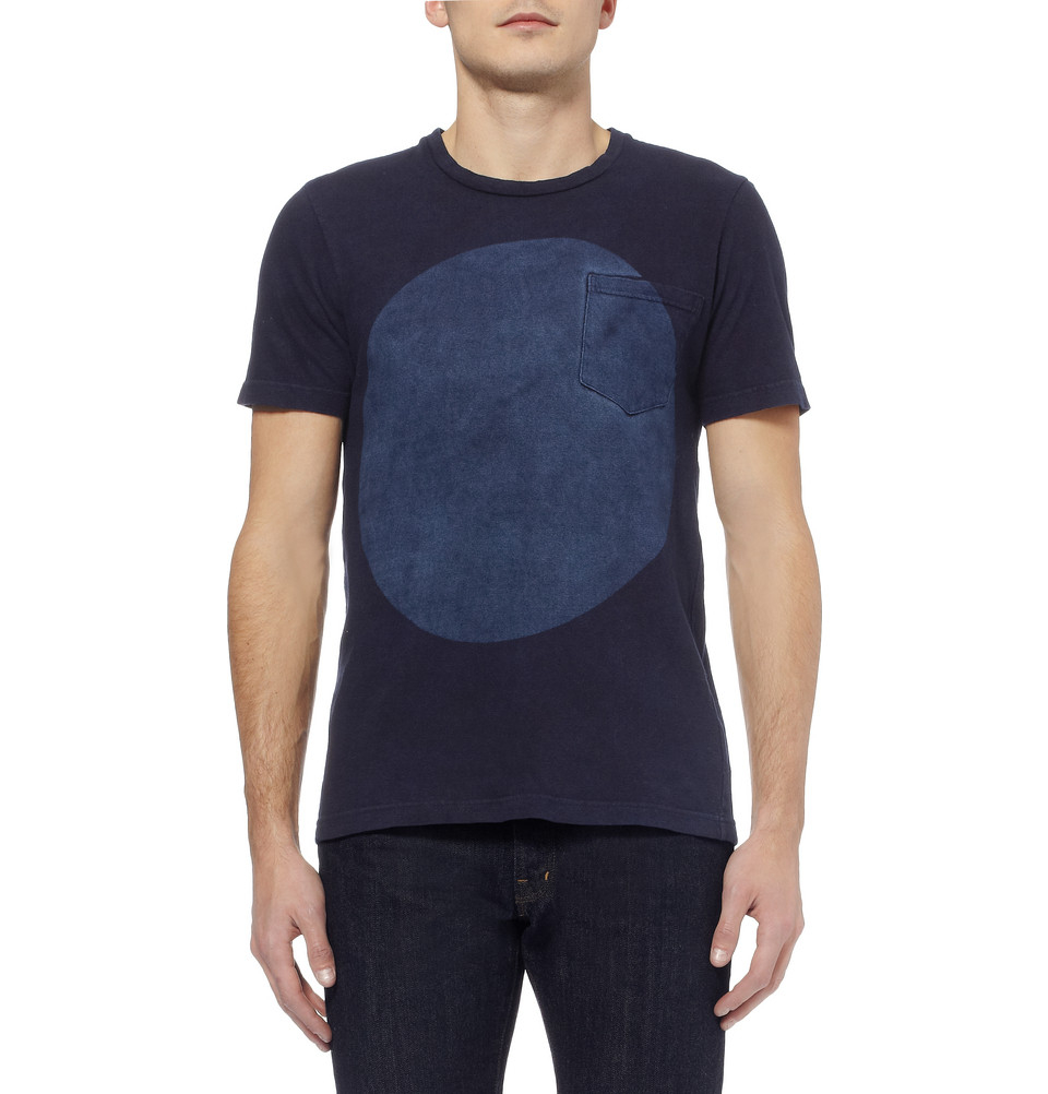 Lyst - Blue blue japan Cotton-Jersey T-Shirt in Blue for Men