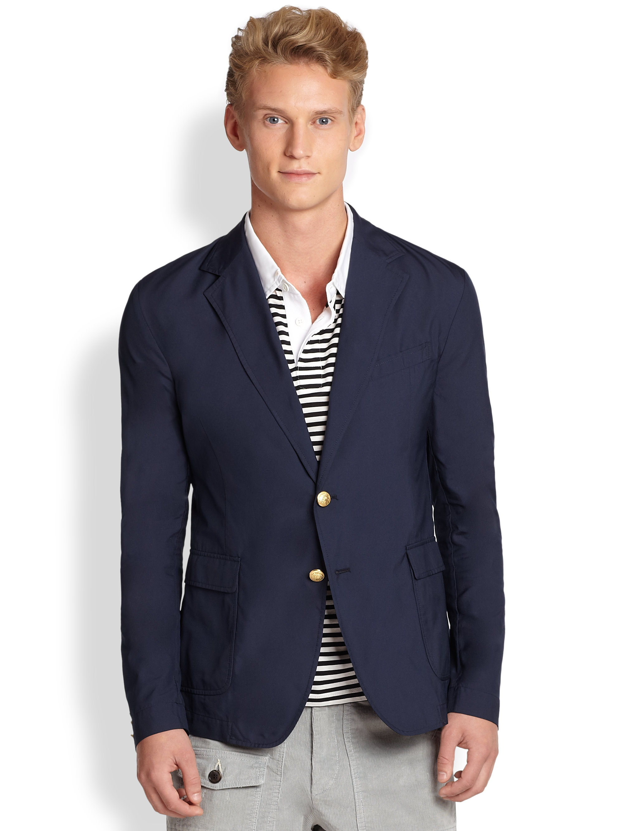 Band of outsiders Schoolboy Blazer in Blue for Men | Lyst