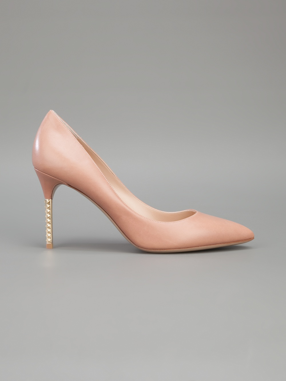 Valentino Metal Stiletto Pump in Pink (nude) Lyst