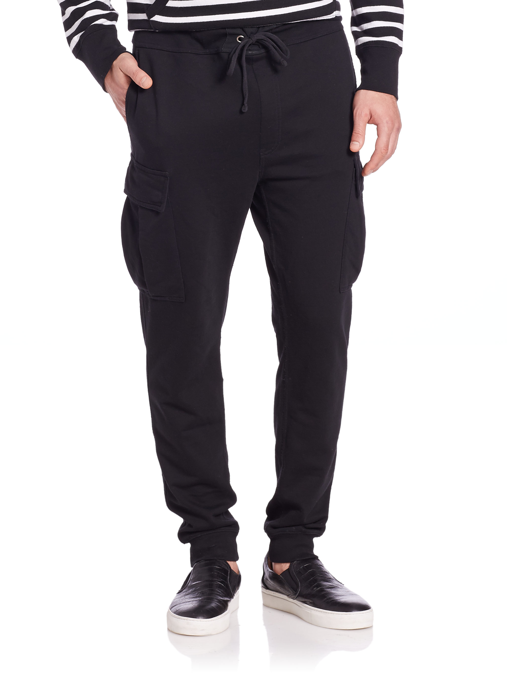 polo sweatpants black