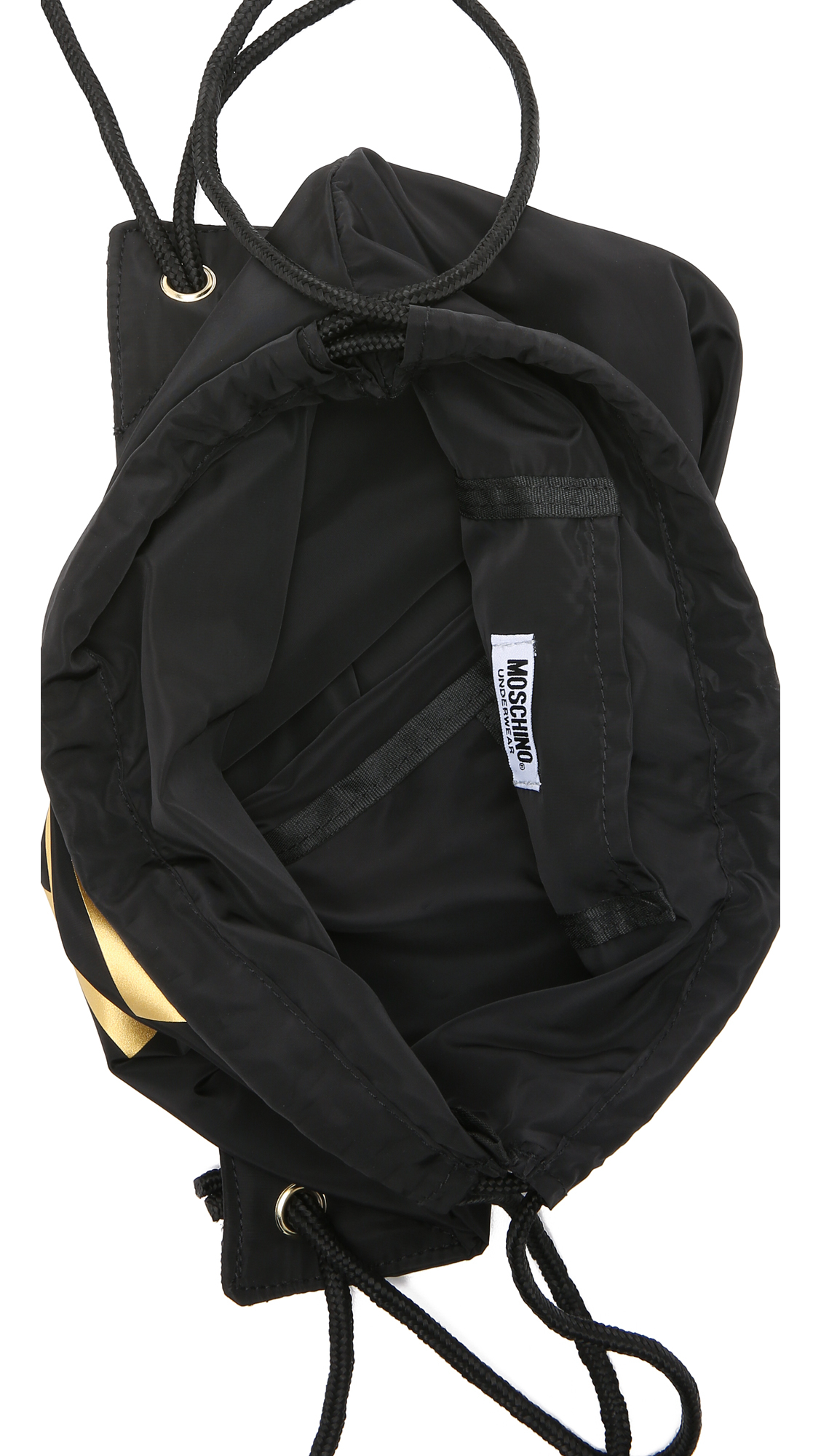 Lyst - Moschino Gym Bag - Black in Black
