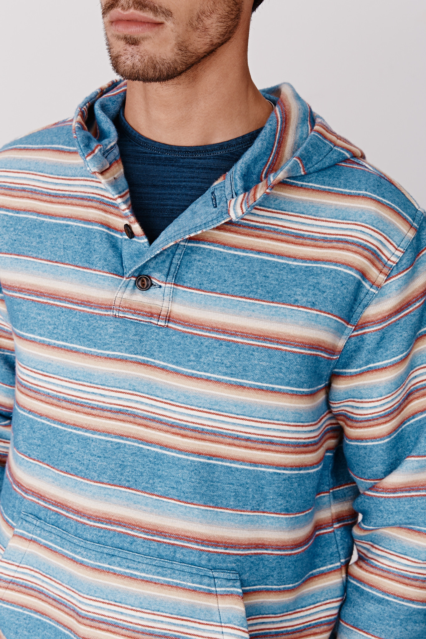 Faherty brand Baja Poncho in Blue for Men Lyst