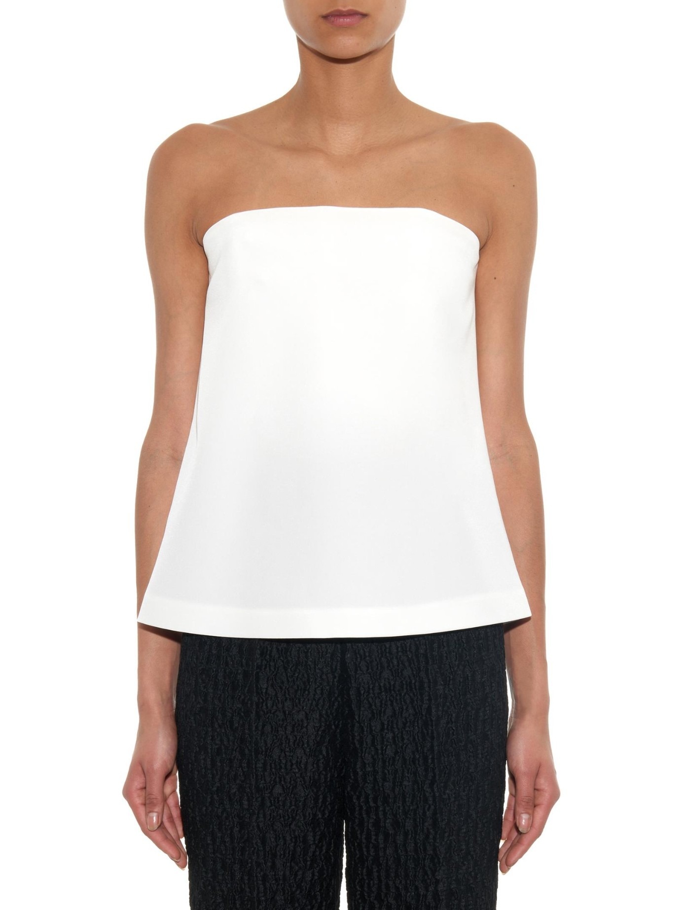white tie bandeau top