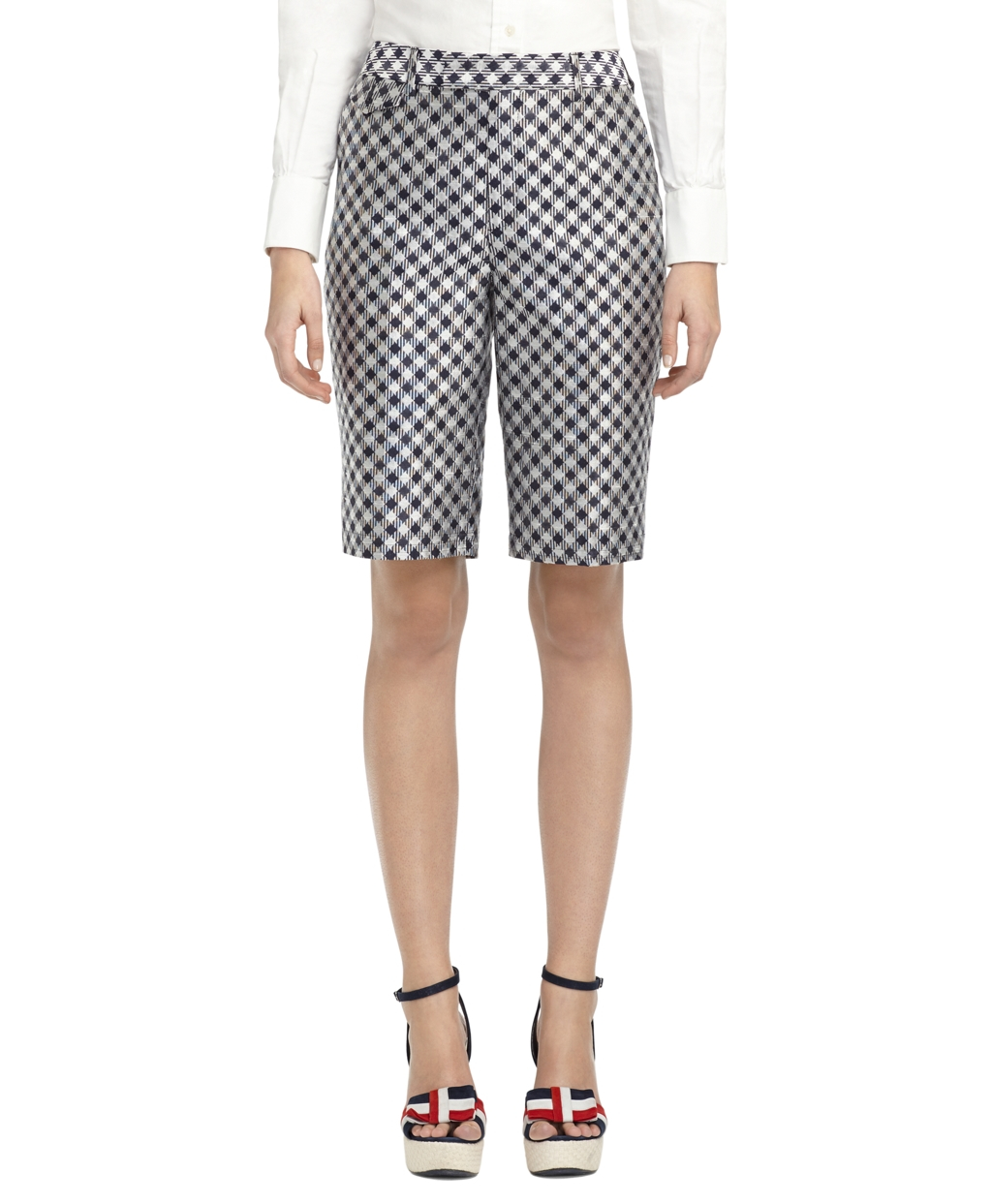 gingham shorts for women