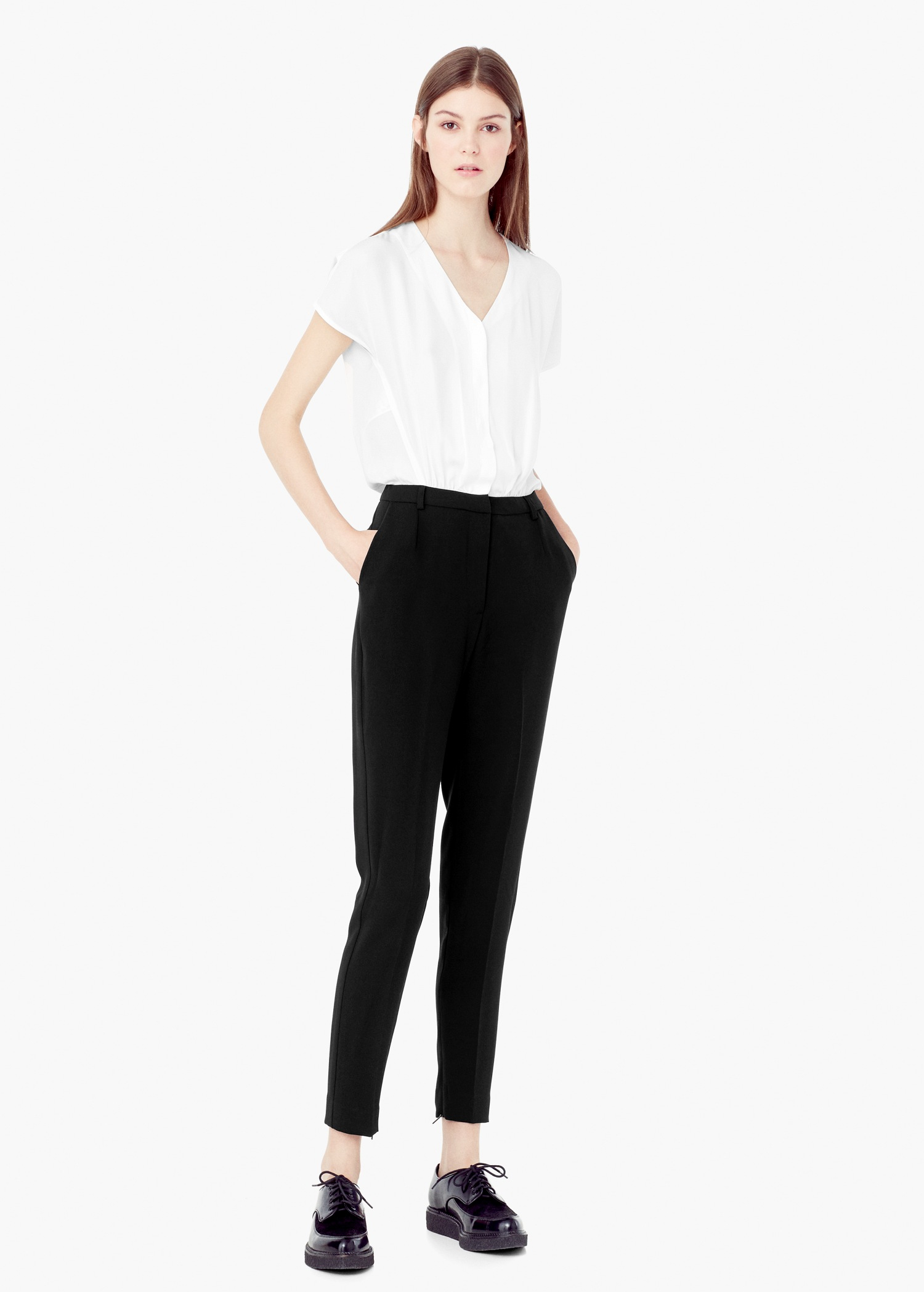 Jumpsuit Mango White lyst mango monochrome jumpsuit in white Jumpsuit Mango White lyst mango monochrome jumpsuit in white