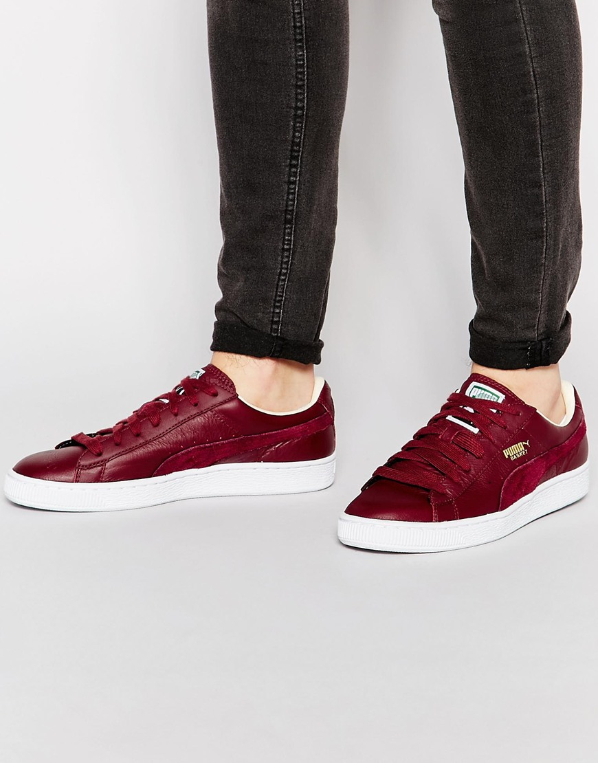 Lyst - Puma Basket Classic Sneakers in Red