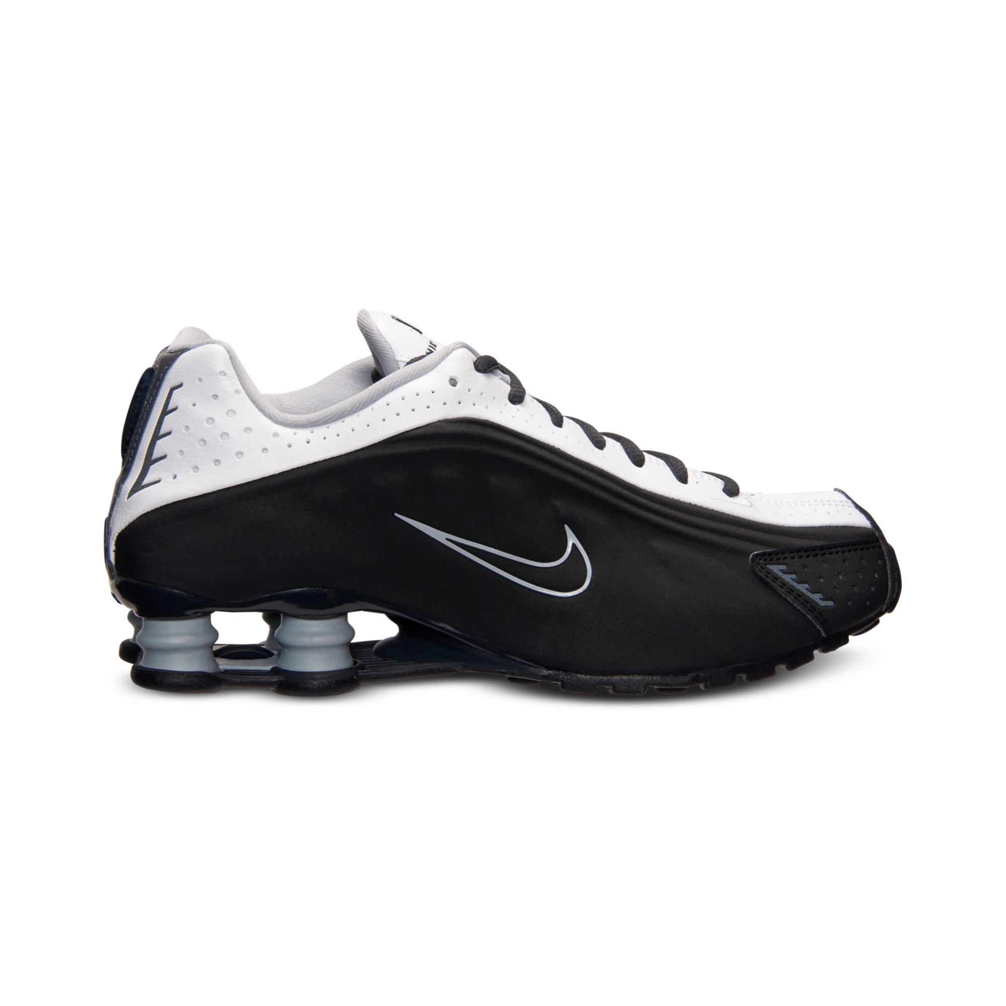 Nike Mens Shox R4 Running Sneakers From Finish Line in Black for Men | Lyst