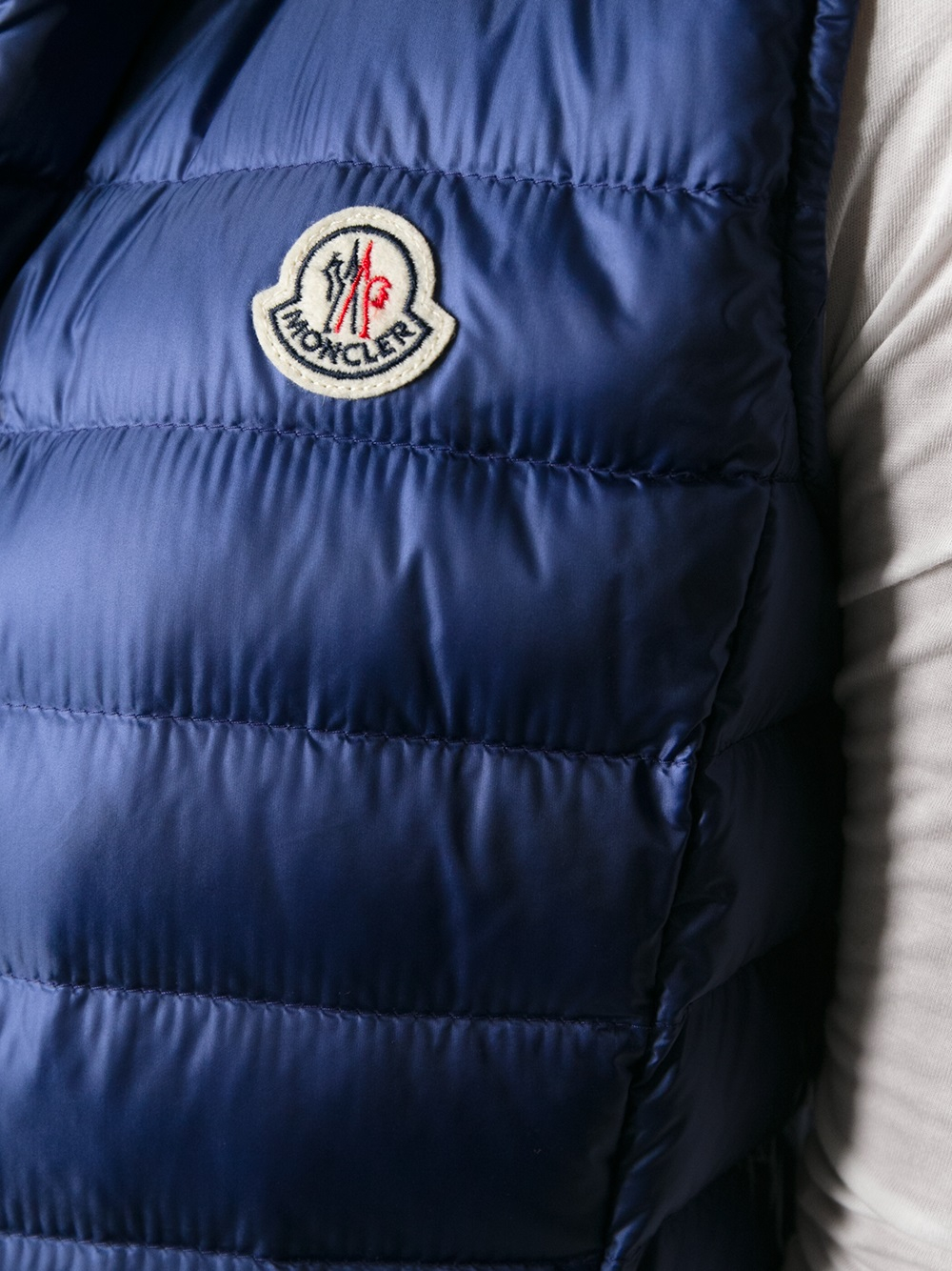 Lyst - Moncler Padded Gilet in Blue