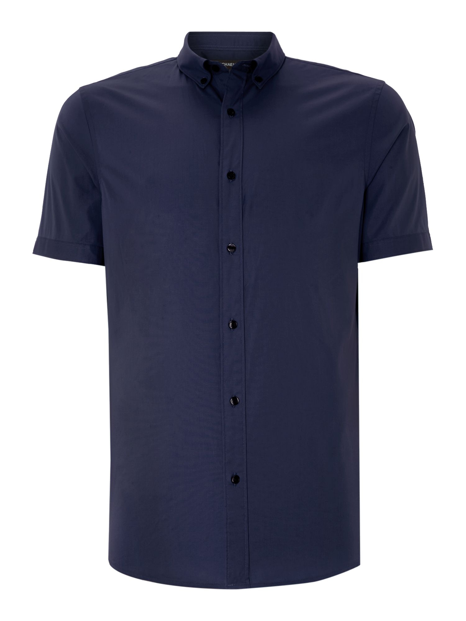 Michael kors Slim Fit Short Sleeve Button Down Collar Shirt in Blue for ...