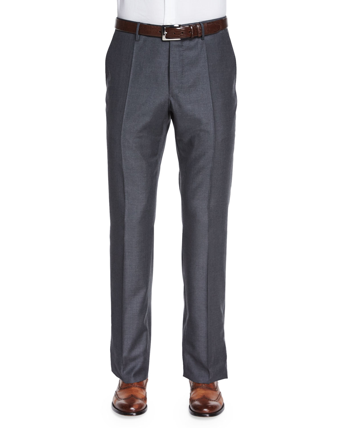 Incotex Super 150s Wool/cashmere Trousers in Gray for Men | Lyst