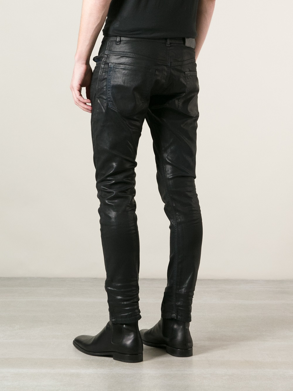 Diesel black gold Skinny Jeans in Black for Men | Lyst