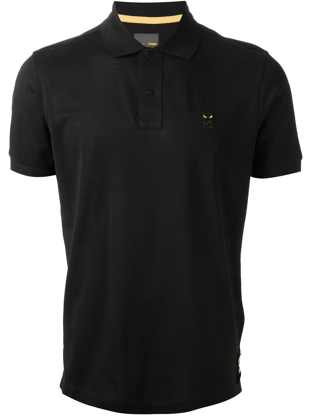 Lyst - Fendi Short Sleeve Polo Shirt in Black for Men