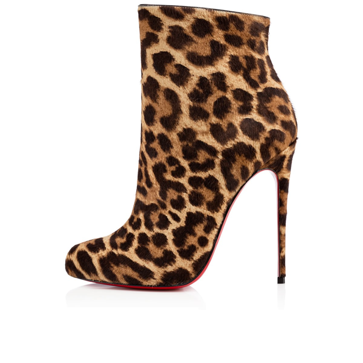 louboutin brown booties
