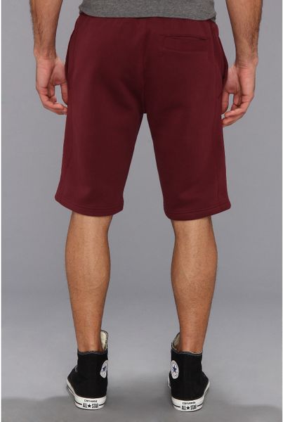 Converse Core Chuck Patch Fleece Short in Red for Men (Burgundy) | Lyst