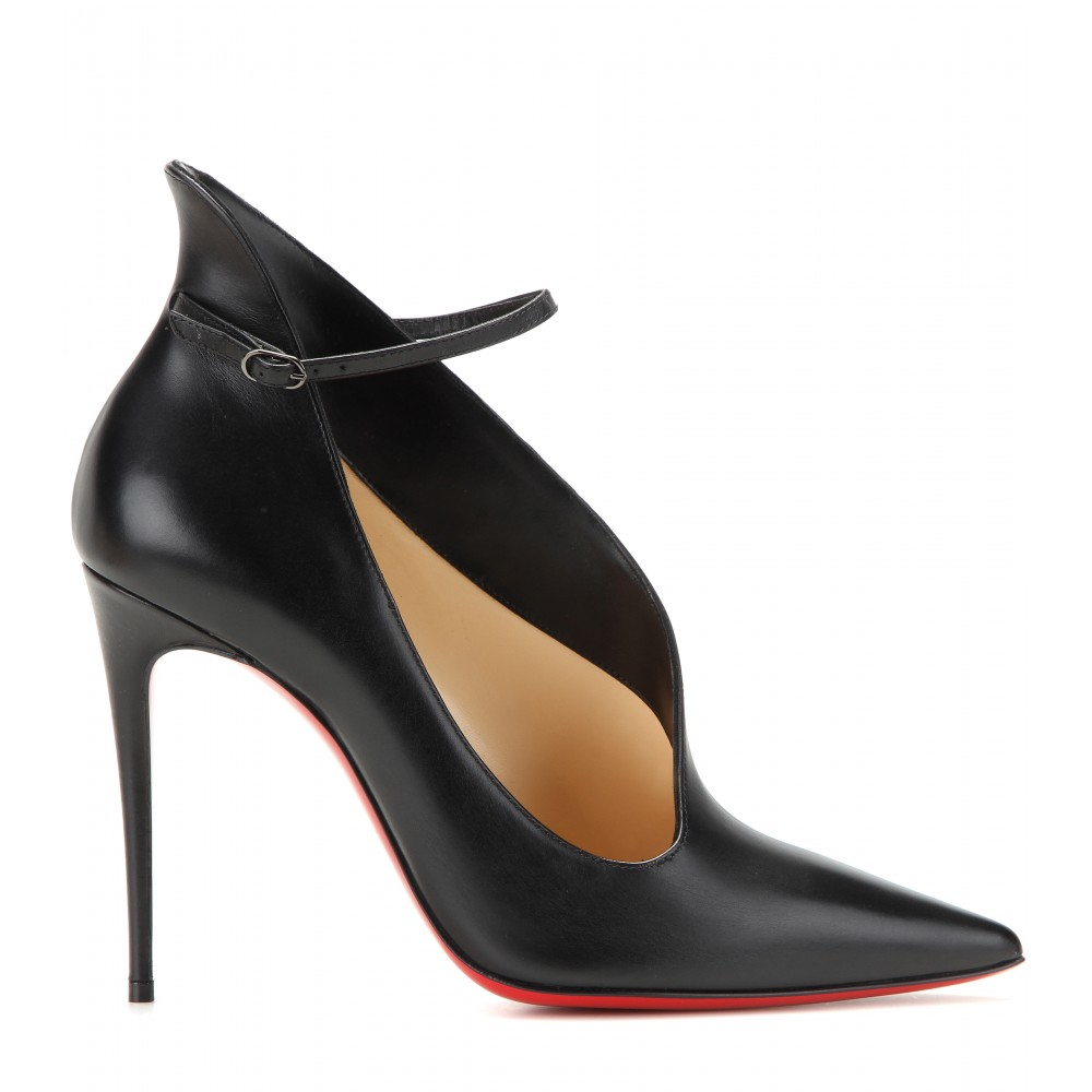 Christian louboutin Vampydoly Sculpted Leather Pumps in Black | Lyst