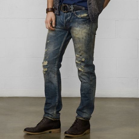 Denim & Supply Ralph Lauren Slim Fit Cedar Jean in Brown for Men | Lyst