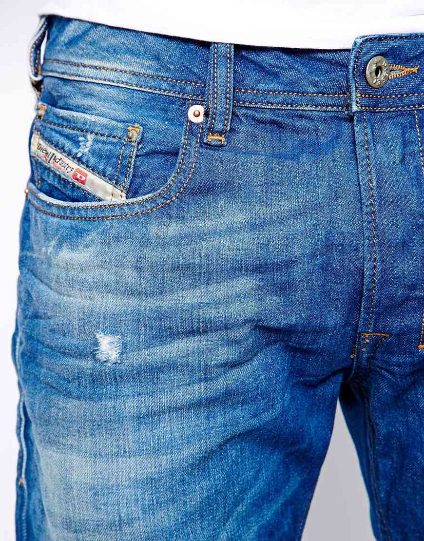 DIESEL Jeans Zatiny 823U Bootcut Light Wash in Blue for Men - Lyst