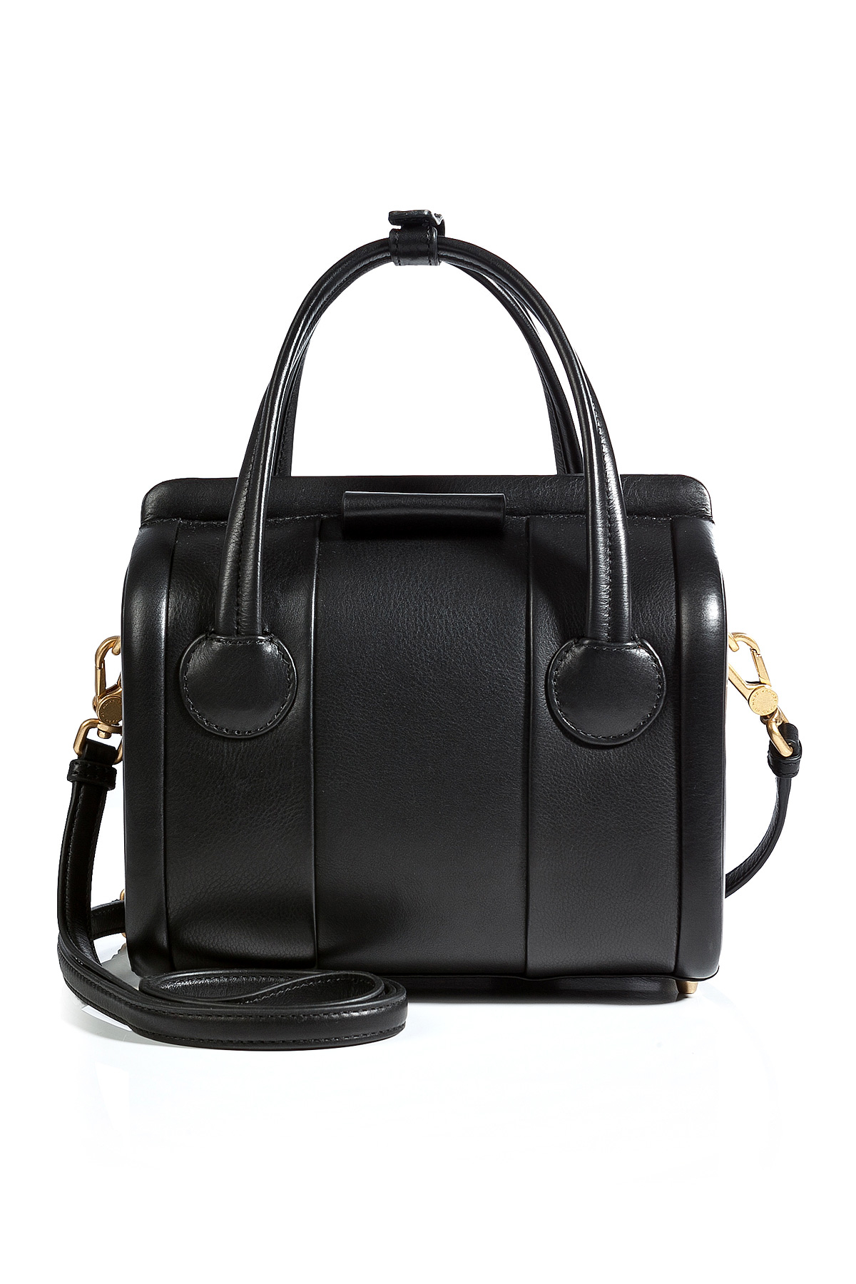 Marc by marc jacobs Leather Small Mathide Crossbody Bag in Black in Black | Lyst